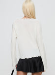 Heaven Angel Long Sleeve Top Cream