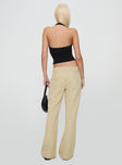 Graham Pleated Pants Beige