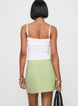 Isaak Wrap Mini Skirt Sage