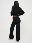 product Princess Polly High Waisted Pants  Allen Ribbed Pants Black