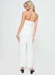 back view of model wearing Princess Polly 1999 Maxi Dress Porcelain Square Neck 