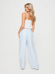 product Princess Polly High Waisted Pants  Beach House Pants Blue Stripe