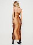 product Princess Polly Asymmetric Neckline  Luela Maxi Dress Pink / Brown Tall