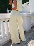 Grazia Pants Cream / Blue