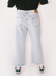 product Princess Polly High Waisted  Oxford Mom Jeans Mid Wash Denim Curve