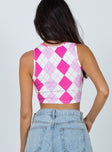 back view of model wearing Princess Polly Lalette Top Pink 