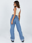 product Princess Polly High Waisted  Ollie Straight Leg Jean Mid Wash Denim