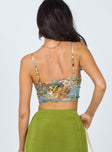 back view of model wearing Princess Polly Elaina Top Multi 