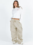 product Princess Polly High Waisted Pants  Utility Pant Stone