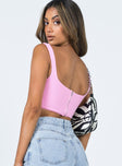 product Princess Polly Sleeveless Square Neck  Kaeshia Rib Bustier Pink