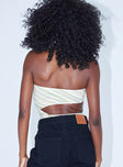 back view of model wearing Princess Polly Regan Bodysuit Multi Sleeveless straight 