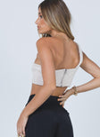 back view of model wearing Princess Polly Simi Top Pink 