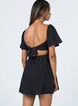 product Princess Polly Square Neck  Summer Nights Mini Dress Black Petite