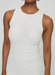 Manicotti Mini Dress White