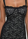 Fireaway Mini Dress Black