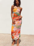 Front view of model wearing  front Balcatta Maxi Skirt Multi Princess Polly  Maxi 