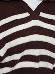 Williamson Stripe Sweater Chocolate / Cream