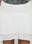 product Princess Polly Butter Low Rise Skirt White Mini Skirts 