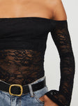 Belmar Lace Bodysuit Black