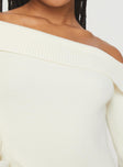 Sina Off The Shoulder Top Cream