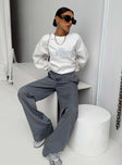 product Princess Polly High Waisted Pants  Archer Pants Pinstripe Grey