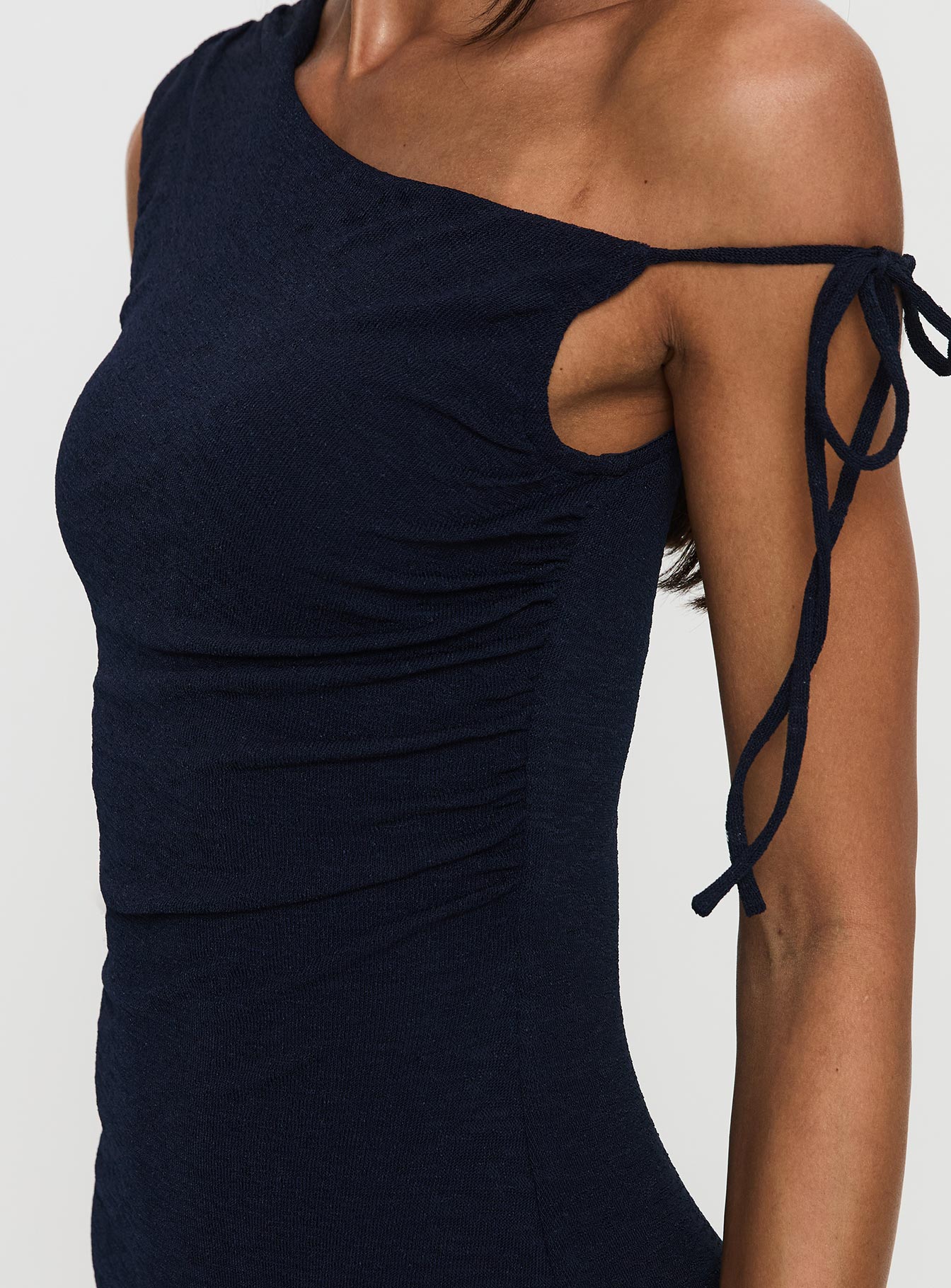 Collective Dress - Paislee Asymmetrical Maxi Dress Navy secondary image