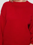 product Princess Polly Harmony Sweater Red Long 