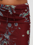 product Princess Polly Buchan Maxi Skirt Red Floral Maxi 