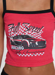 Full Speed Racing Tank Top Red