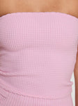 product Princess Polly Huckle Tube Top Pink Sleeveless straight 