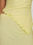 product Princess Polly Sunburst Strapless Top Yellow Sleeveless straight 