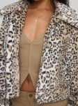 Popstar Jacket Cream Cheetah