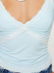 product Princess Polly Cinq Cami Top Baby Blue Sleeveless V-Neck 