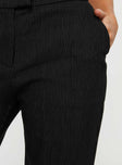 Jeller Pinstripe Pants Black Petite