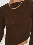 Renewal Long Sleeve Top Brown