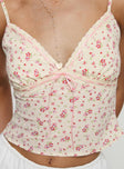 Fondar Top Pink Floral