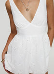 Meliora Playsuit White