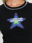 Look To The Stars Tee Black