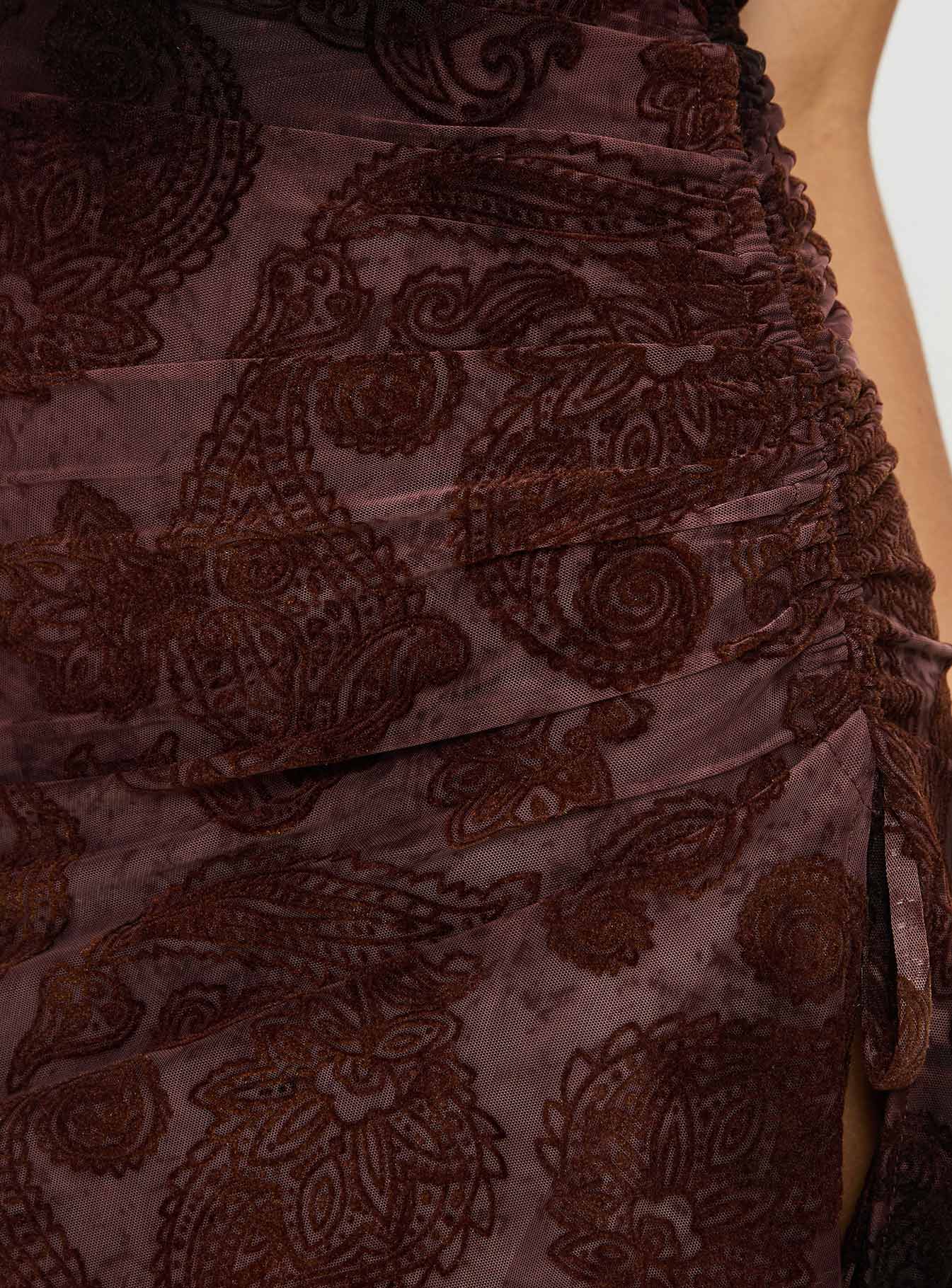 Collective Dress Paisley Brown Dress Mini Donelli