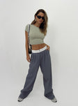 product Princess Polly High Waisted Pants  City Of Angels Pant Spanish Grey