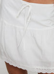 Levana Mini Skirt White