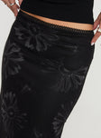 Eleazar Mesh Maxi Skirt Black