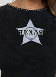 Texas Star Tank Top Black