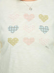 Heart Strong Nightie Sleep Dress Multi Curve