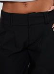 product Princess Polly Two Lovers Low Rise Pants Black High Waisted Pants 