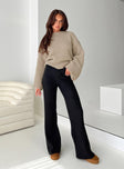 product Princess Polly High Waisted Pants High Waisted Pants High Waisted Pants  Montana Knit Pants Black