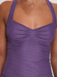 Clovah Halter Top Purple