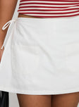 Gigi Wrap Skort White