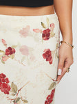 product Princess Polly Jodie Maxi Skirt Cream / Floral Maxi 