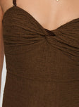 Celie Maxi Dress Chocolate